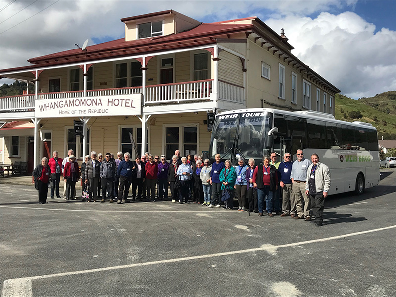 Senior tours at Whangamomona Hotel