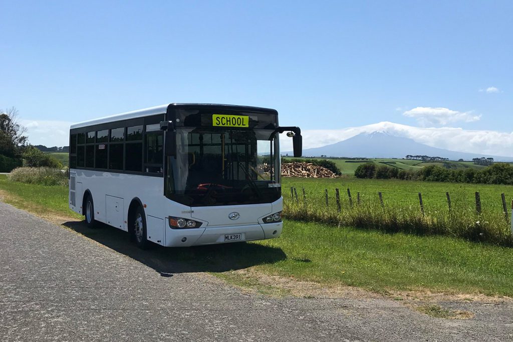 School bus transporation in Taranaki